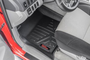 Toyota Tacoma Floor Mats - Front and Rear - Rough Country - Heavy Duty Floor Mats and Rear Cargo Liners - '05-'11 Toyota Tacoma Floor Mats - Front and Rear - Rough Country - Heavy Duty Floor Mats and Rear Cargo Liners - '05-'11